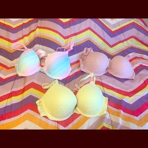 3 Pink by Vs Push Up Bras
